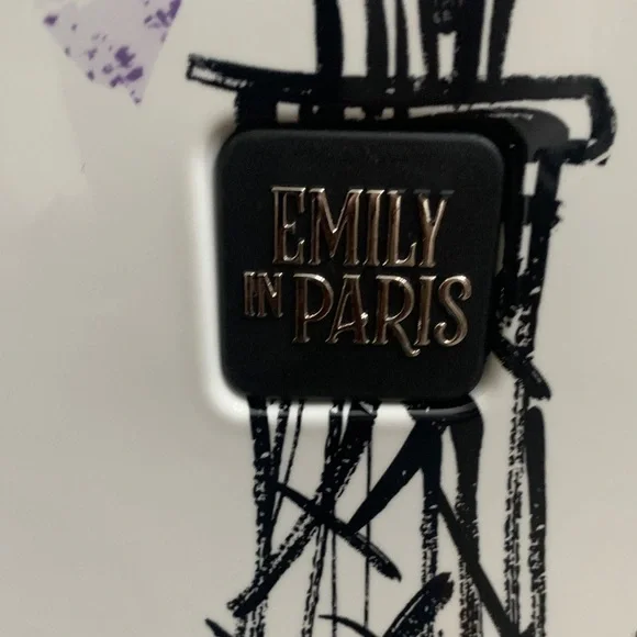 White Hard-Shell Emily in Paris Carry-On with Paris Sketch & Lavender Accents - Picture 6 of 16